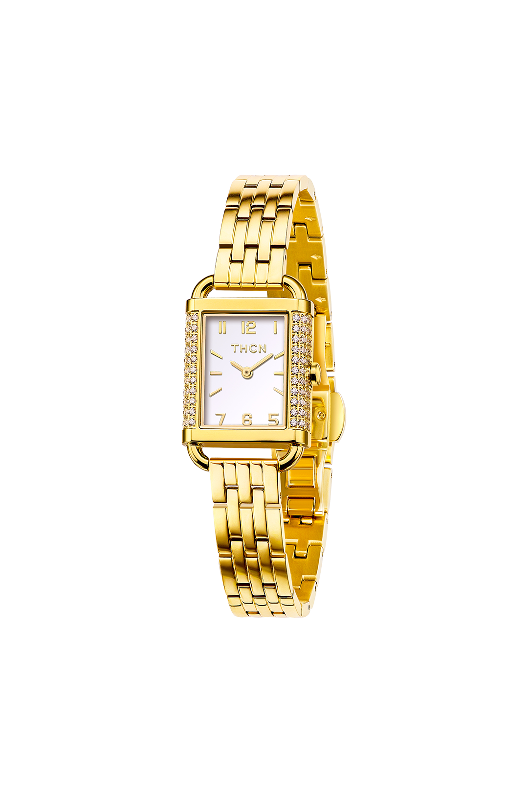 THCN H· I Eggshell White Dial Gold Bracelet Watch