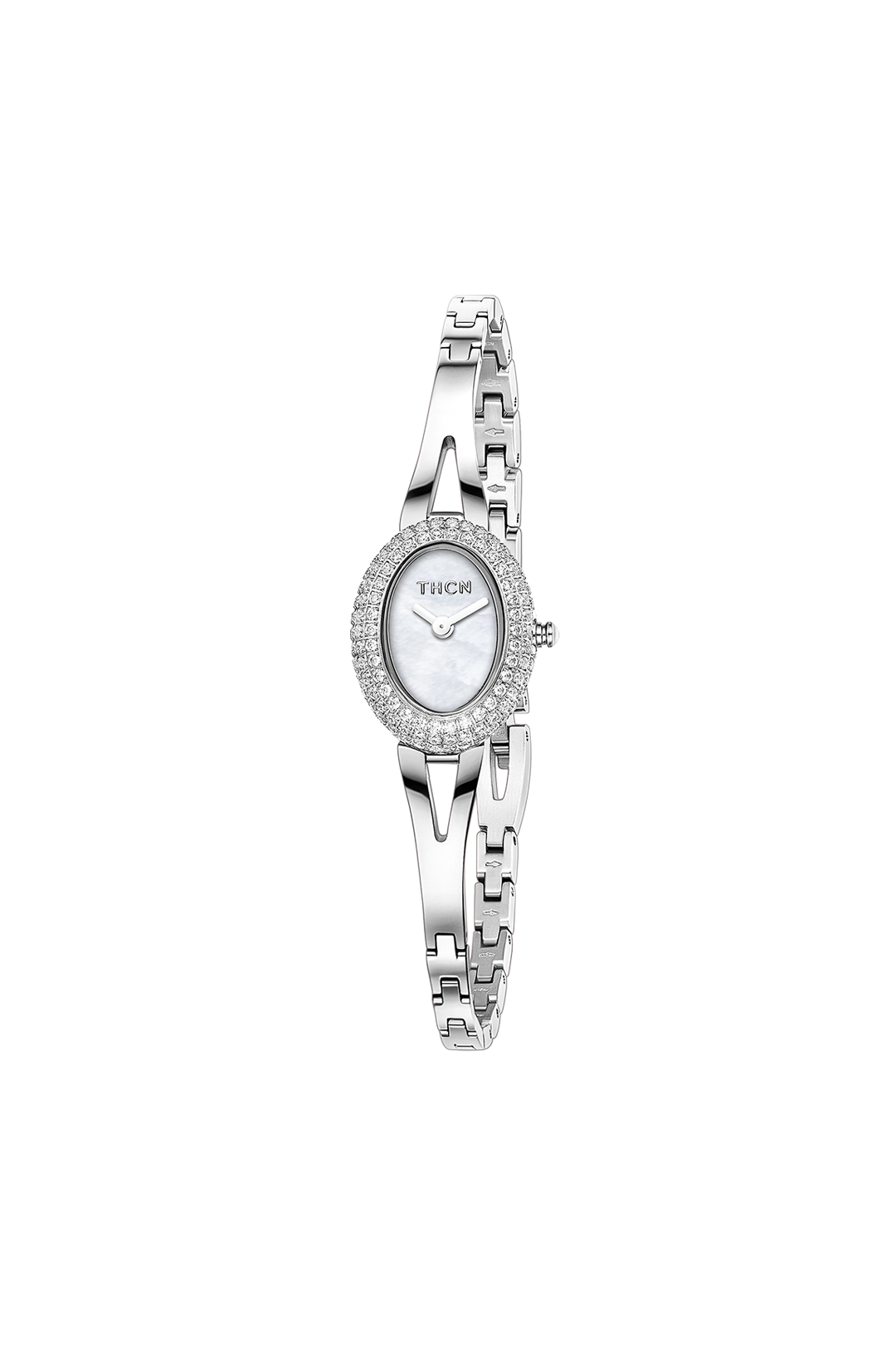 THCN N· I Mini Monther-of-Pearl Dial Silver Jewelry Watch