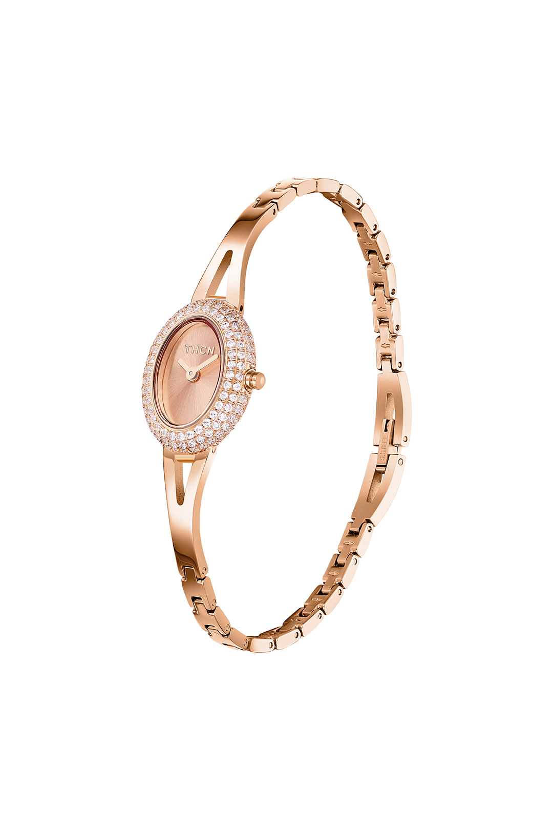 THCN N· I Mini Rose Gold Sunray Dial Jewelry Watch