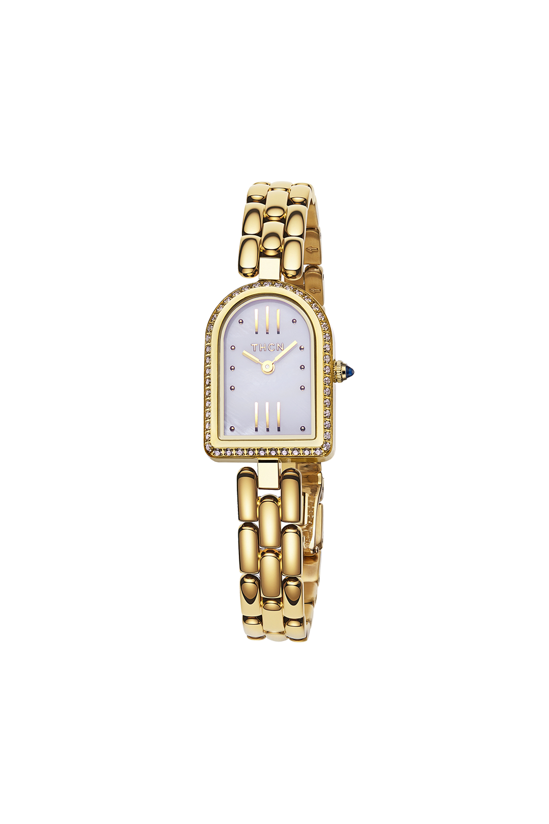 THCN N· II White Mother-of-Pearl Gold Bracelet Watch