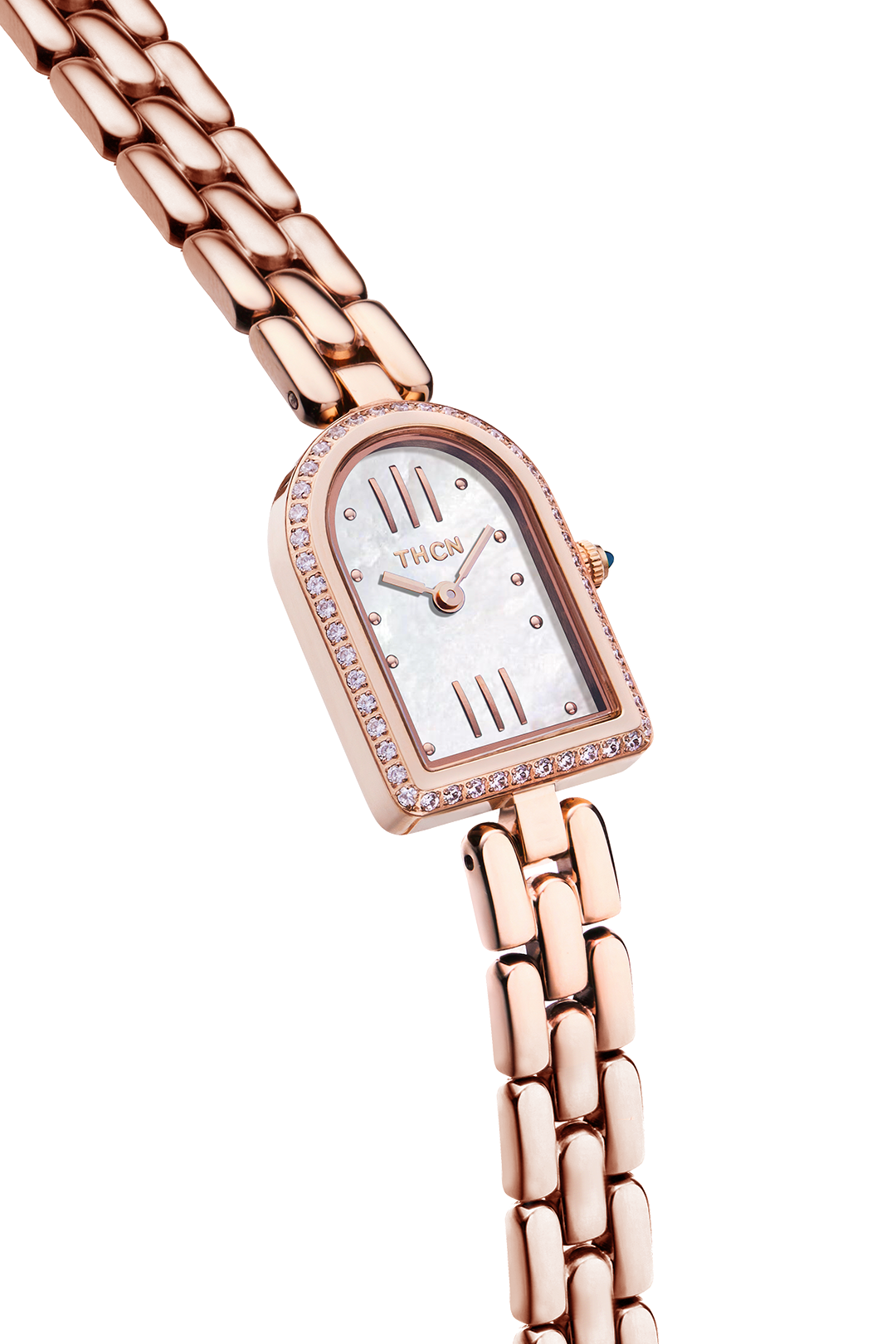 THCN N· II White Mother-of-Pearl Rose Gold Bracelet Watch