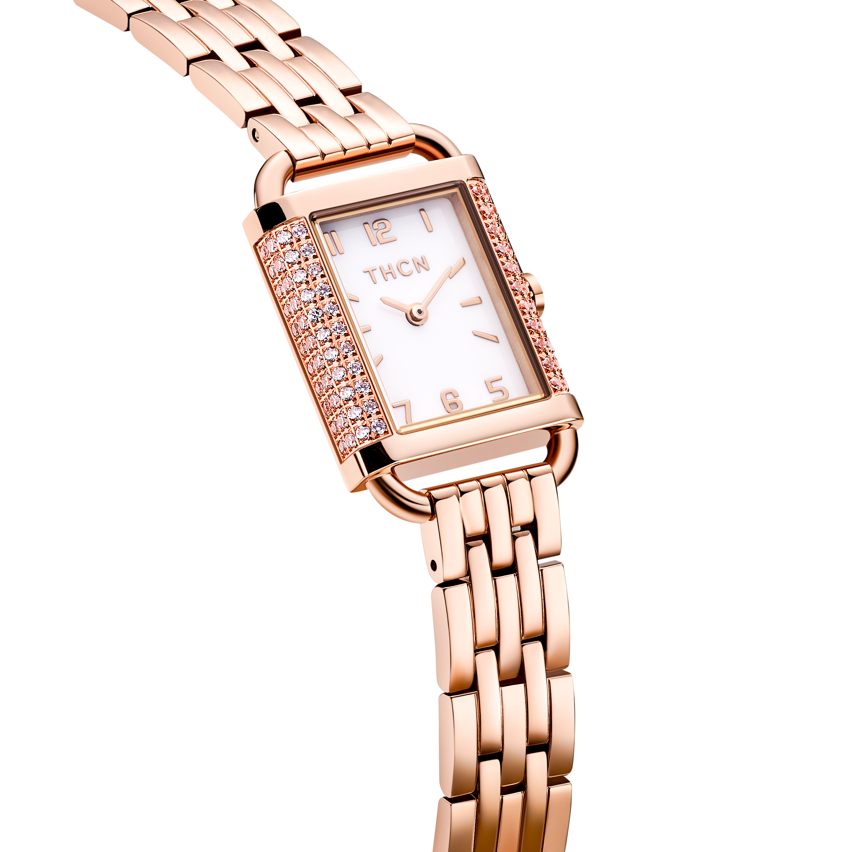 THCN Ladies Rosegold Watch & Bracelets Gift Set (One Watch & Two Free Bracelets)