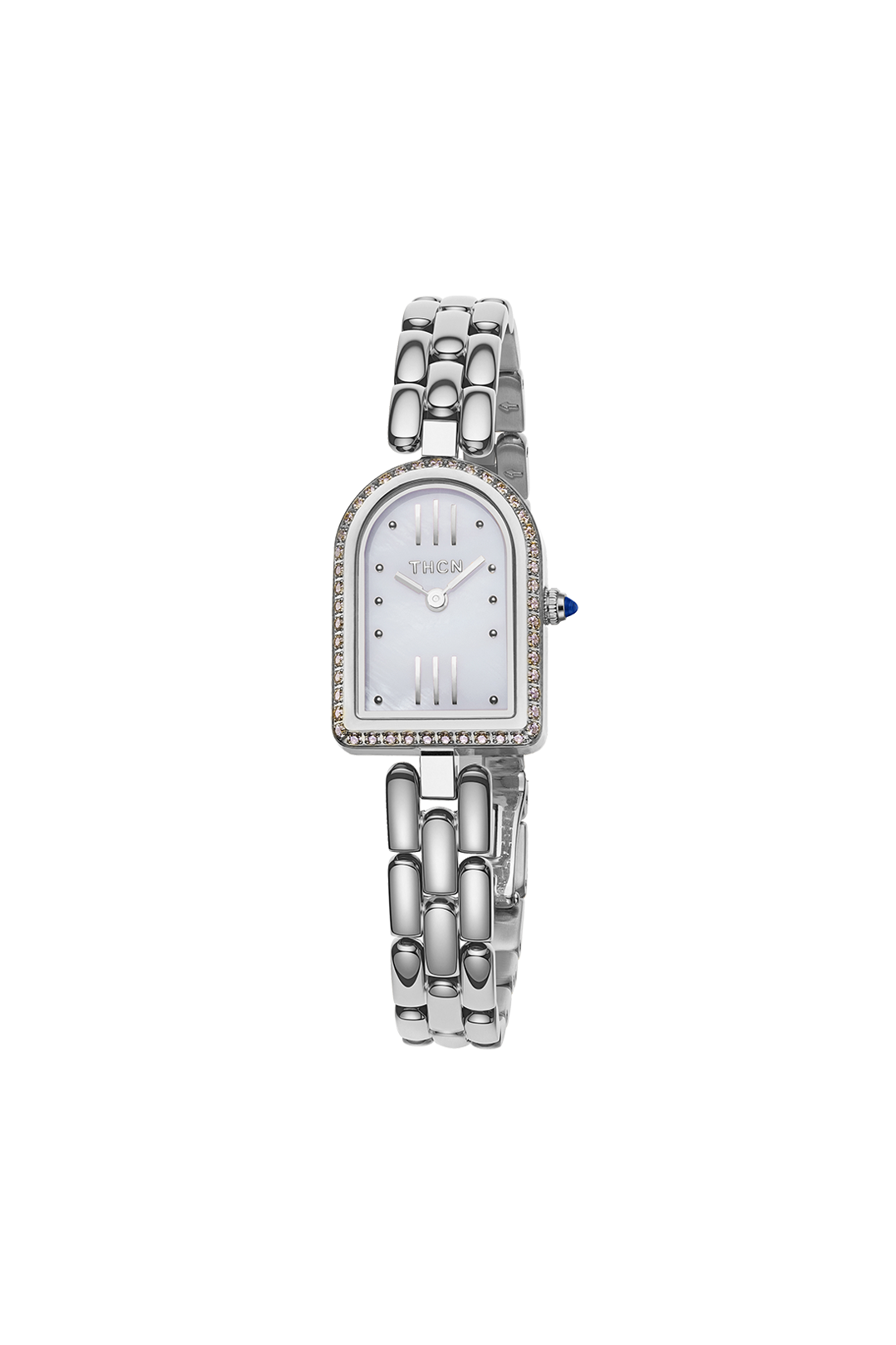 THCN N· II White Mother-of-Pearl Silver Bracelet Watch