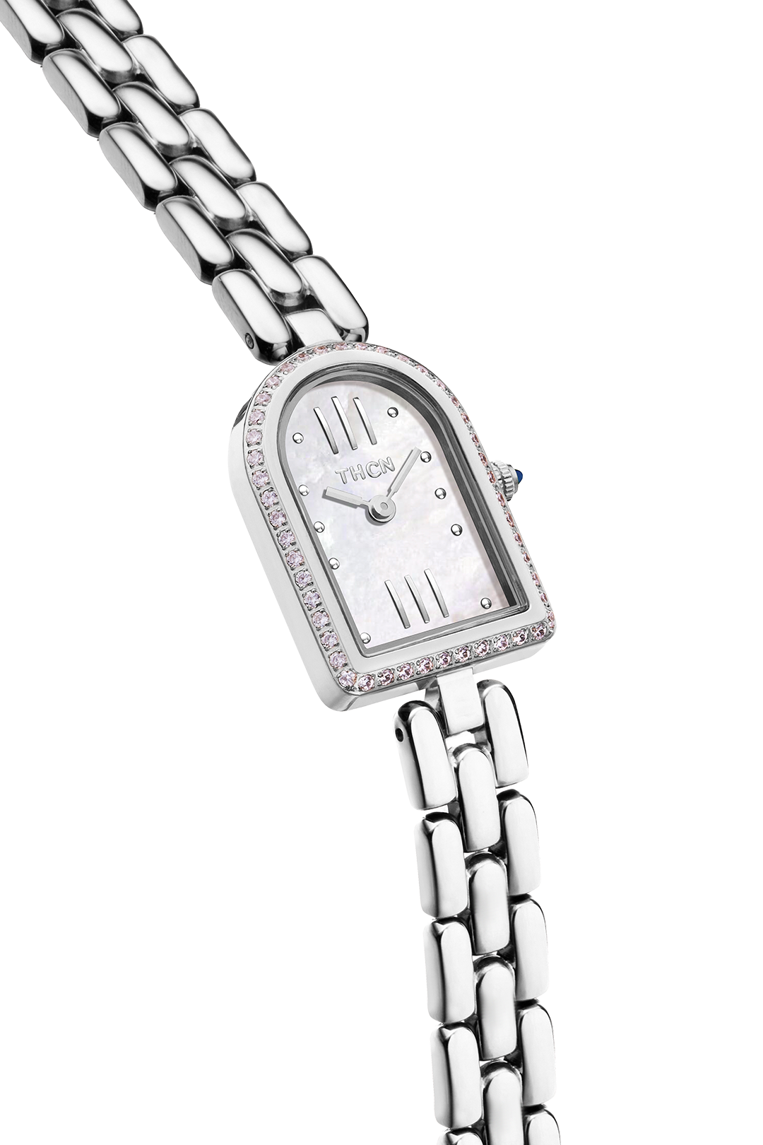 THCN N· II White Mother-of-Pearl Silver Bracelet Watch