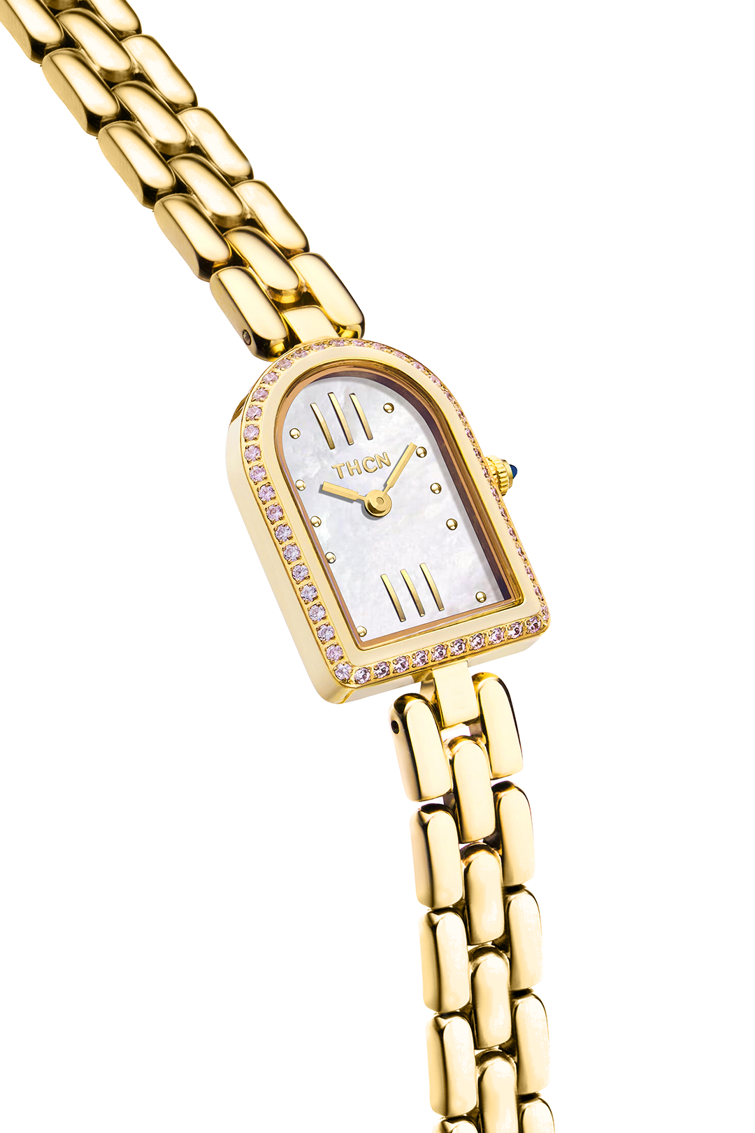 THCN N· II White Mother-of-Pearl Gold Bracelet Watch