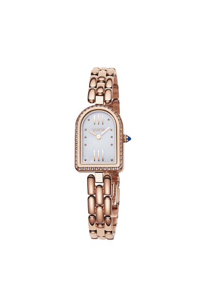Tietzian Hèritier watch with a stainless steel bracelet and mother-of-pearl dial RETRO RECTANGLE LUXURY MEN main image 4