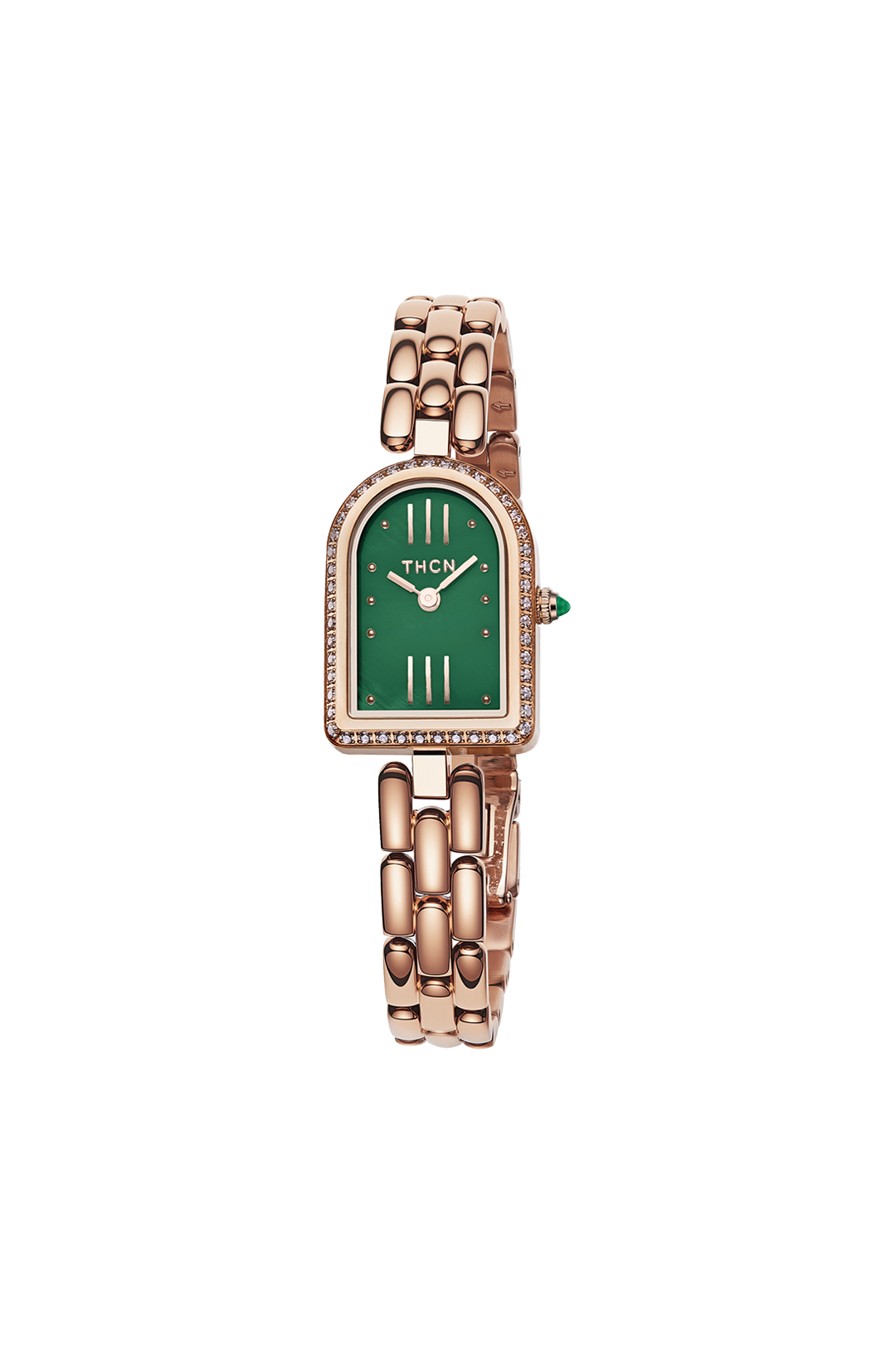 THCN N· II Green Monher-of-Pearl Rose Gold Bracelet Watch
