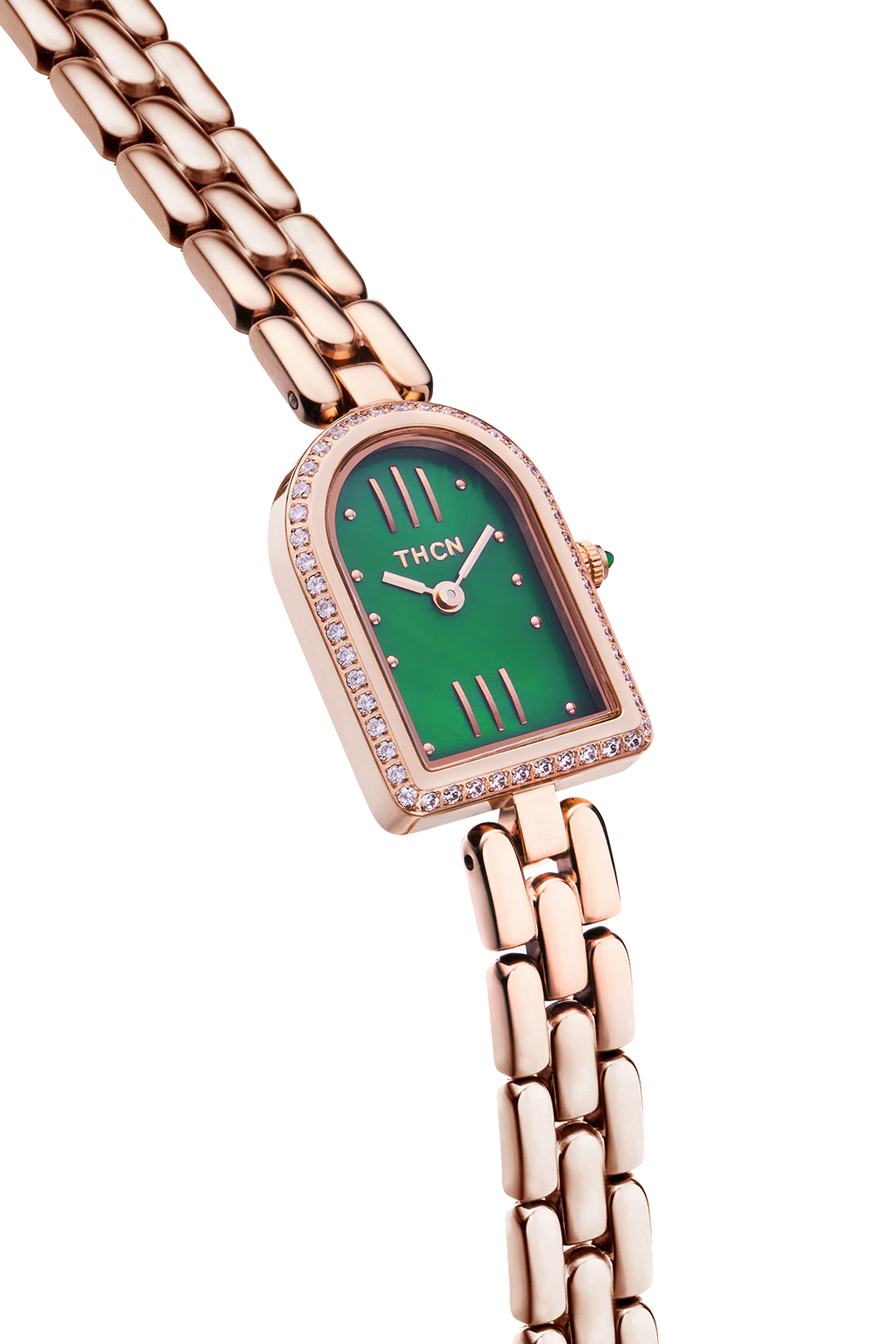 THCN N· II Green Monher-of-Pearl Rose Gold Bracelet Watch