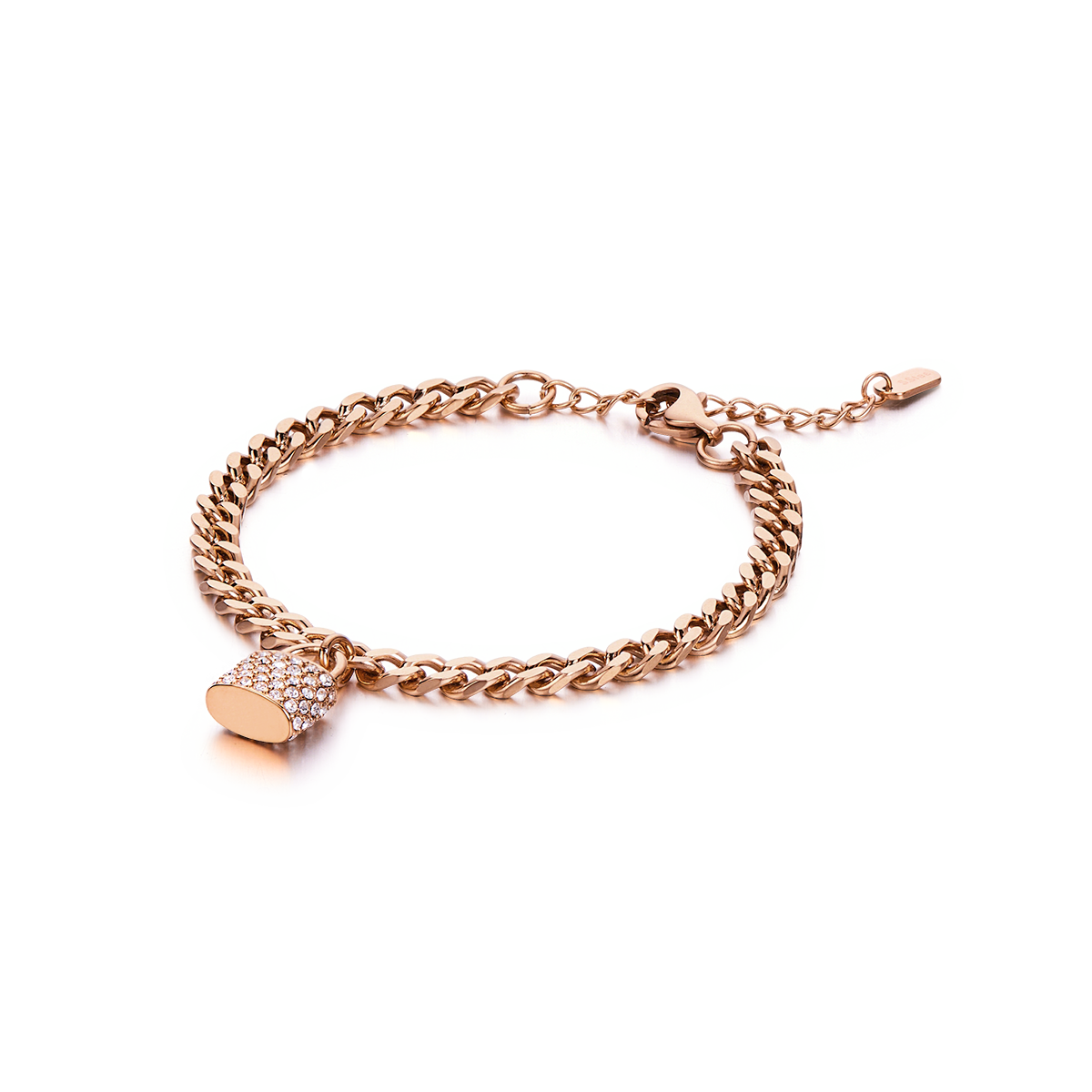 Lock Bracelet (Rosegold Plated)