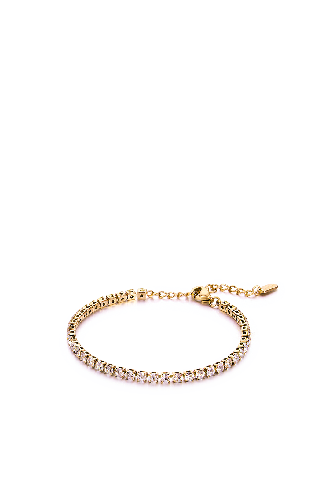 Classic Gold Plated Stainless Steel Tennis Bracelet