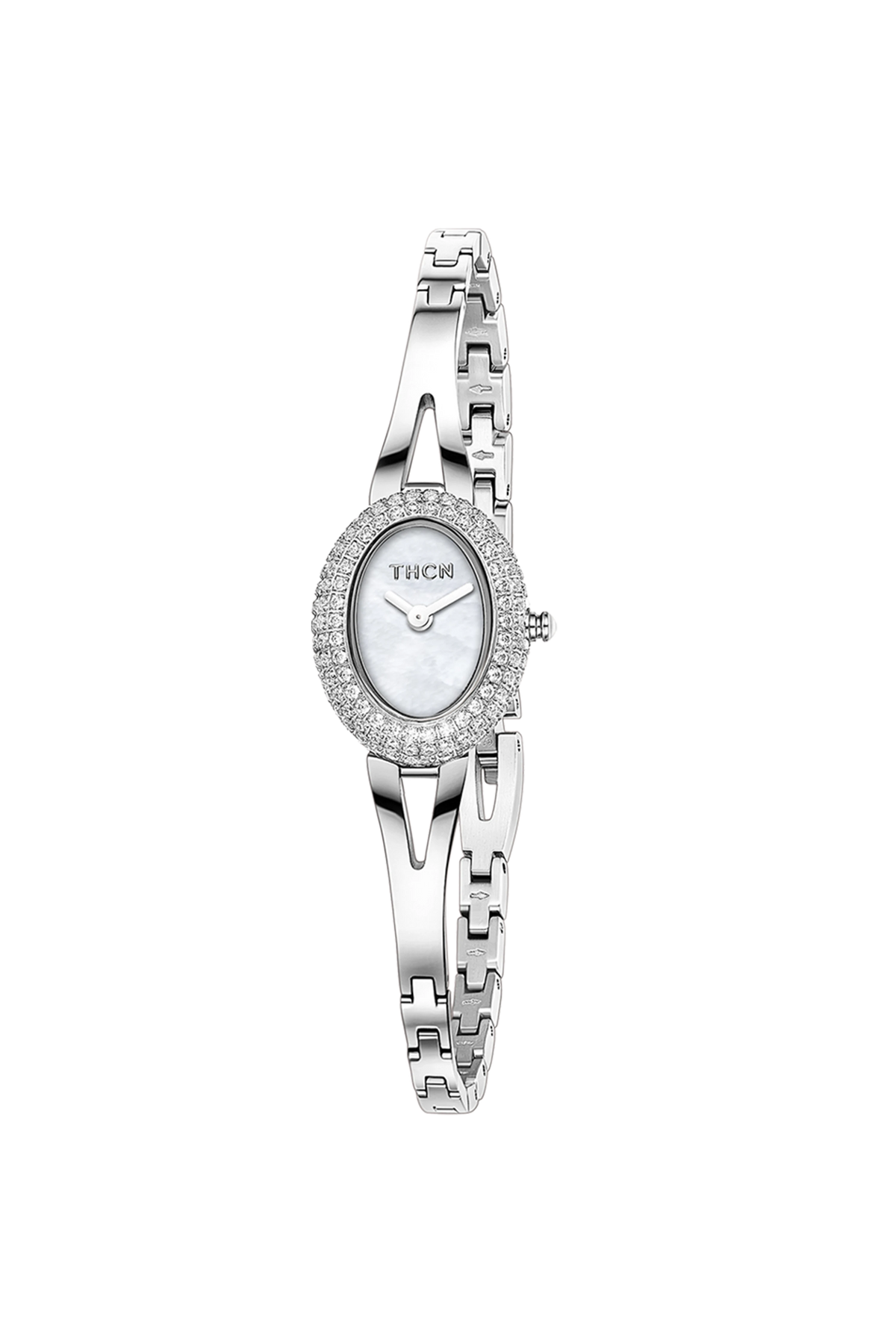 THCN N· I Mini Monther-of-Pearl Dial Silver Jewelry Watch