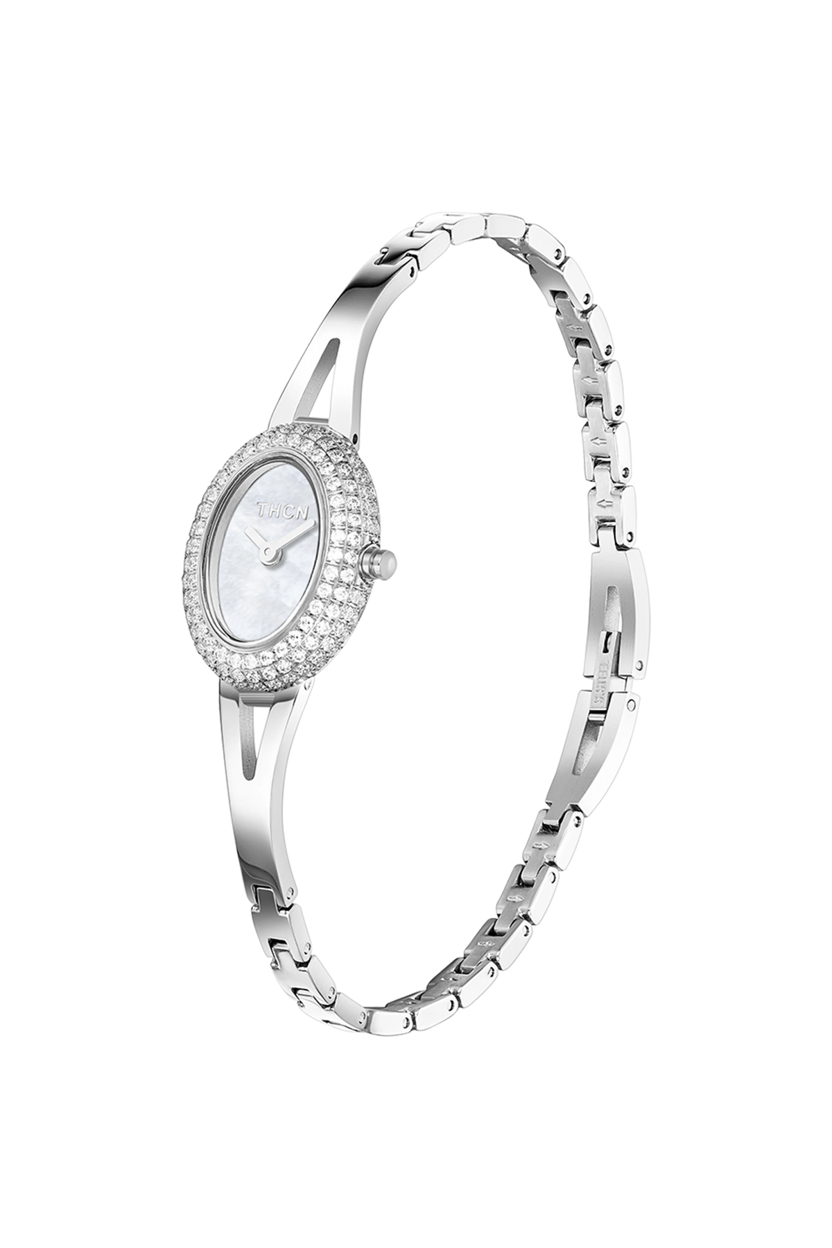 THCN N· I Mini Monther-of-Pearl Dial Silver Jewelry Watch