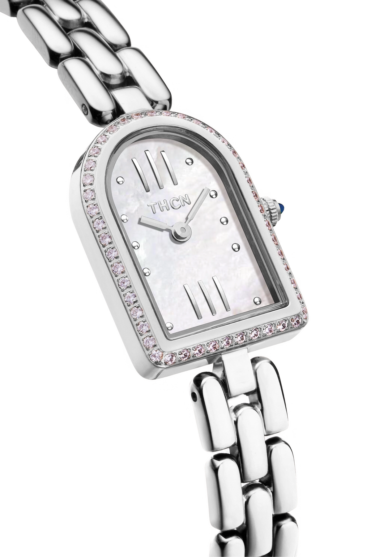 THCN N· II White Mother-of-Pearl Silver Bracelet Watch