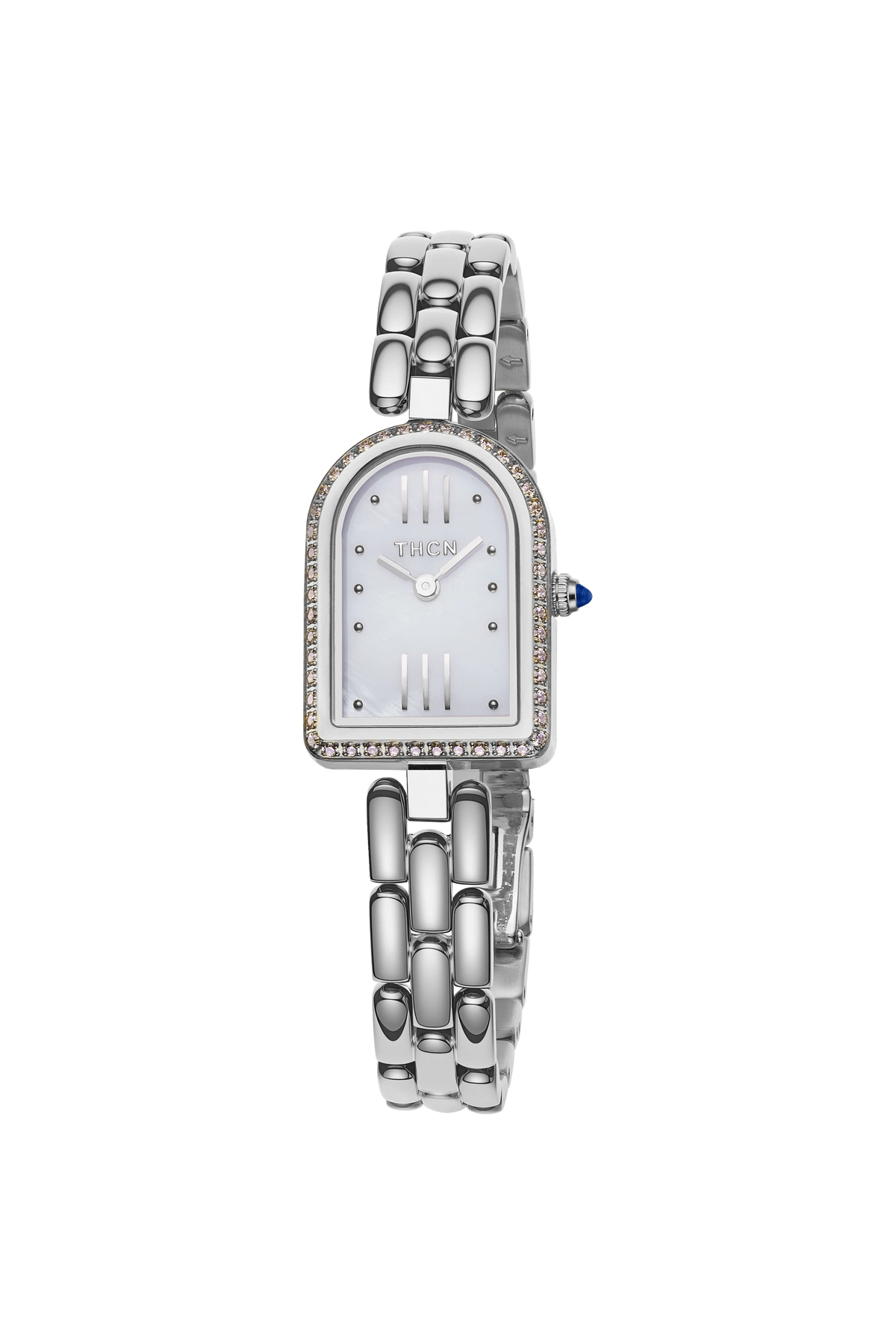 THCN N· II White Mother-of-Pearl Silver Bracelet Watch