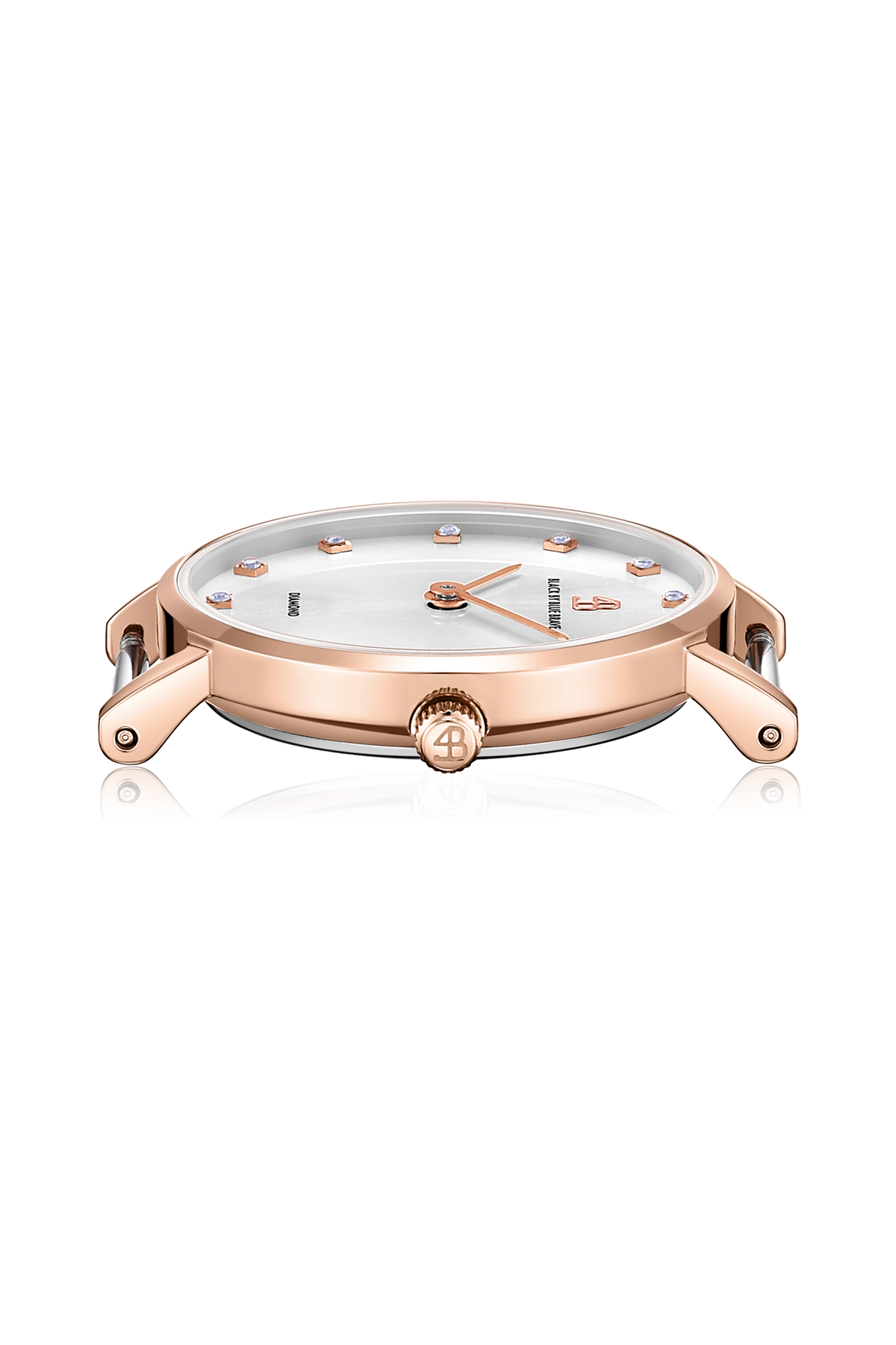 4B Round 12 Diamond Markers White Rose Gold
