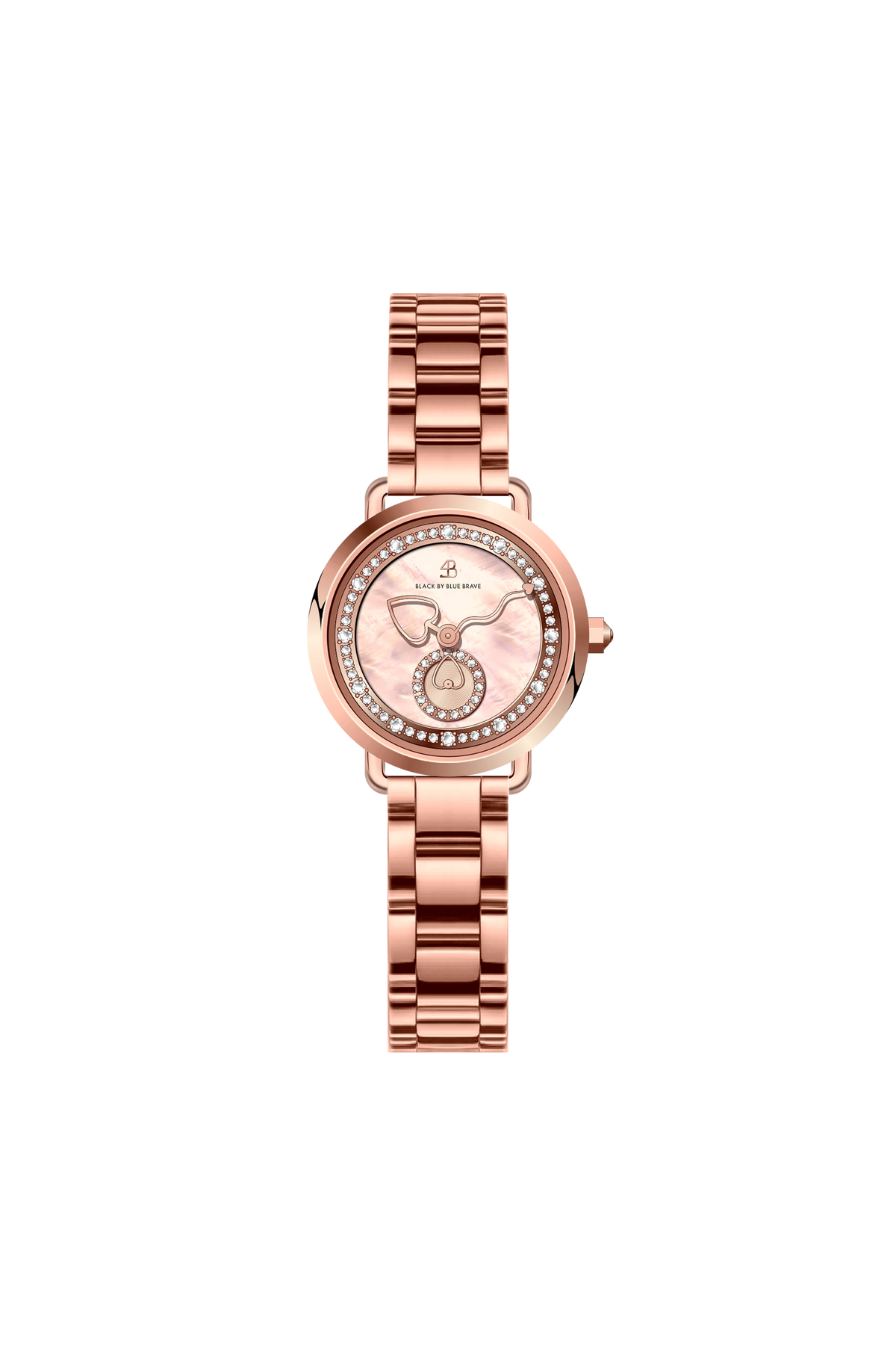 4B Round Pink Monther of Pearl Rose Gold