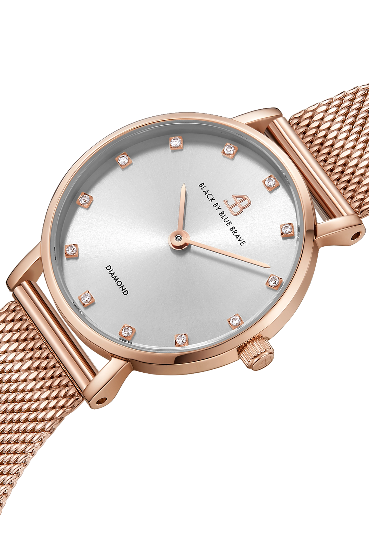 4B Round 12 Diamond Markers White Rose Gold
